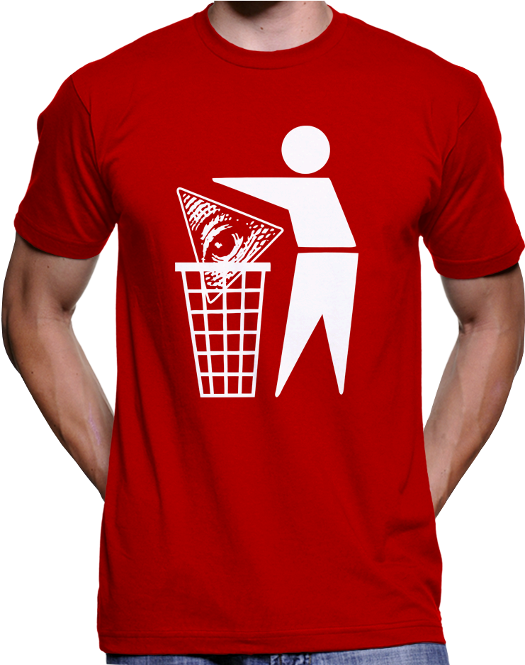 Bin The Illuminati / All Seeing Eye / New World Order - Free Tommy Robinson T Shirt (936x936), Png Download