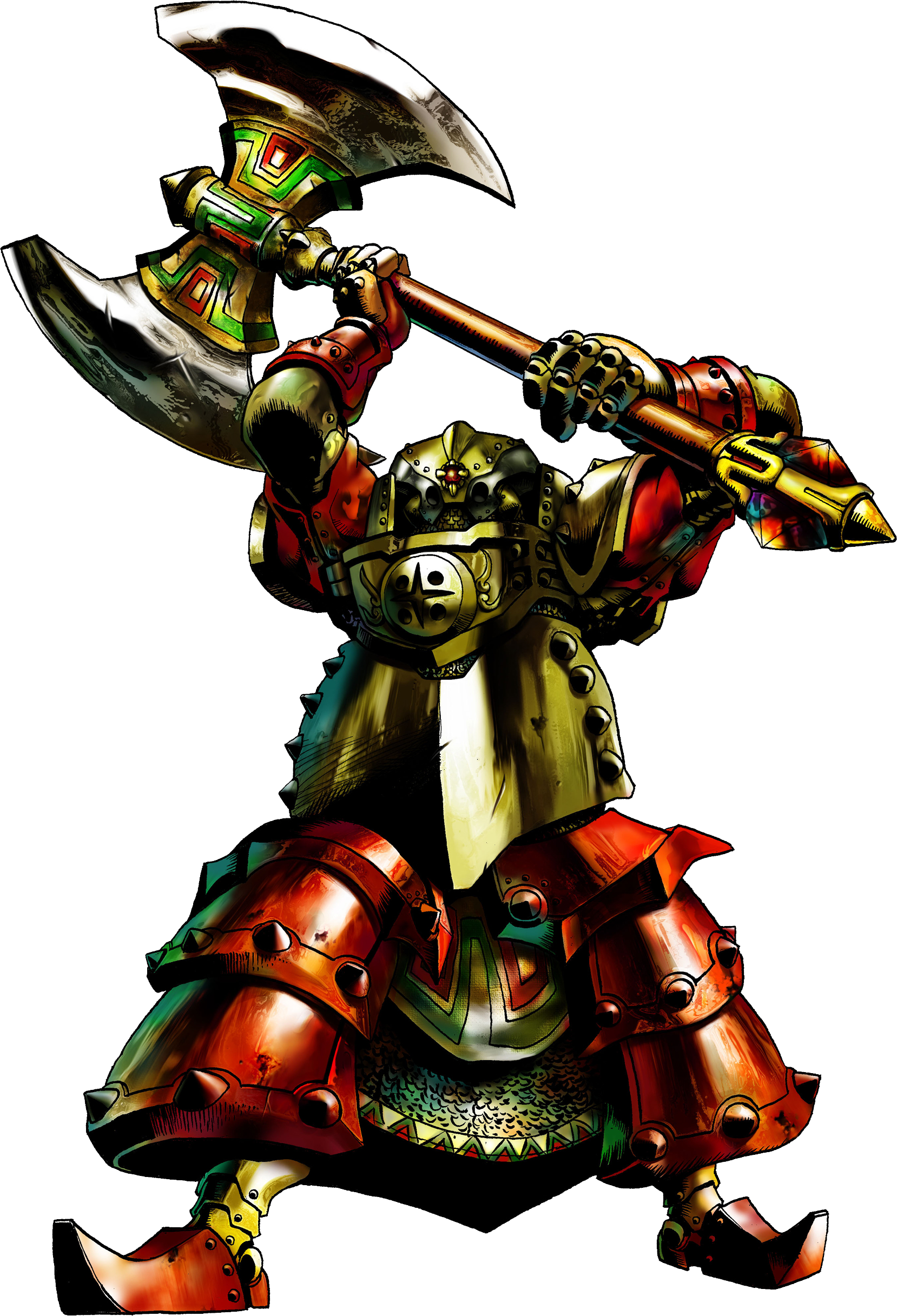 Larger Ghouls Covered From Top To Toe In Thick Plate (1658x2433), Png Download