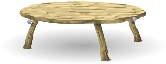 Table Round Furniture Wood Wooden Brown Ru - Food (680x340), Png Download