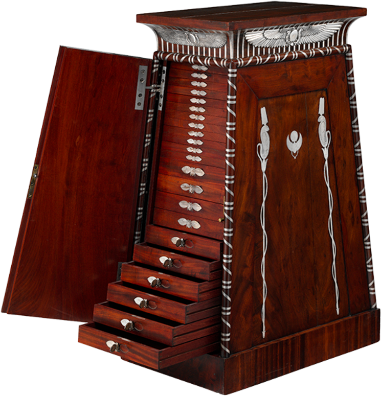 Legs, Base And Shelf Of Yew Wood - Coin Cabinet Poster Print By Designed By Charles Percier (794x794), Png Download