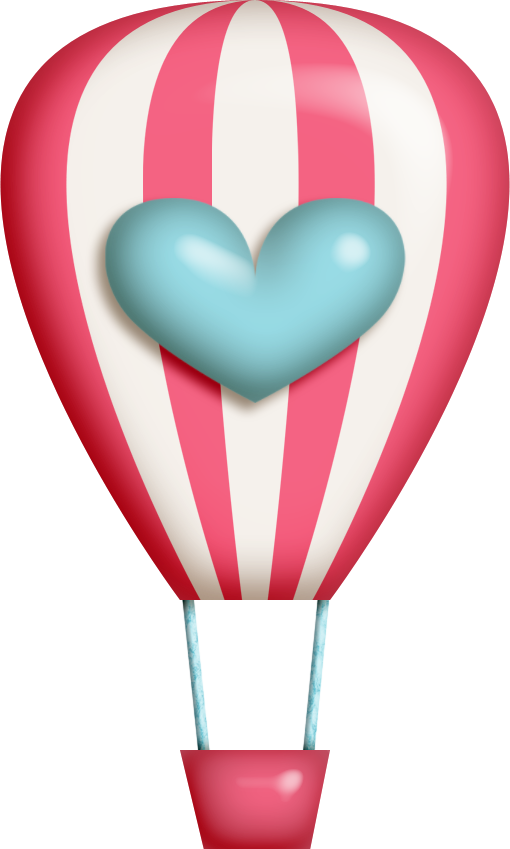 Hot Air Balloon Clipart Kawaii - Cute Hot Air Balloon Clipart Green (510x849), Png Download