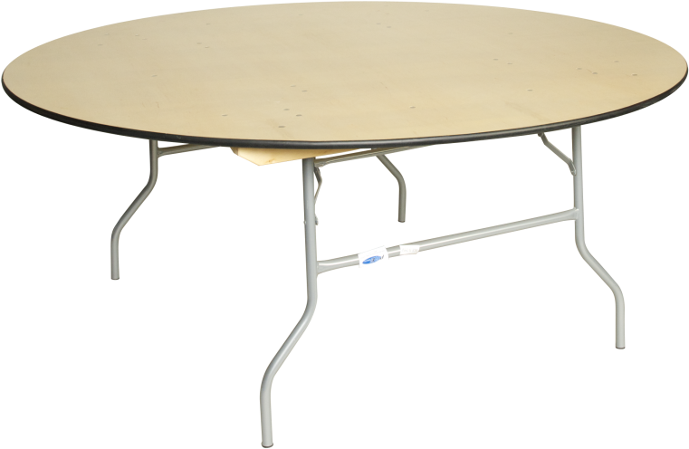 Premier Series 72" (6ft) Round Plywood Banquet Folding (910x1155), Png Download