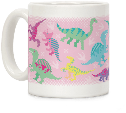 Cute Pastel Pixel Dinosaurs - Pastel (484x484), Png Download