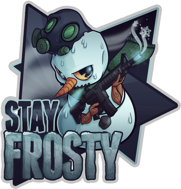 Few High Detail Sticker Pngs For You Csgo Fans - Stay Frosty (894x894), Png Download