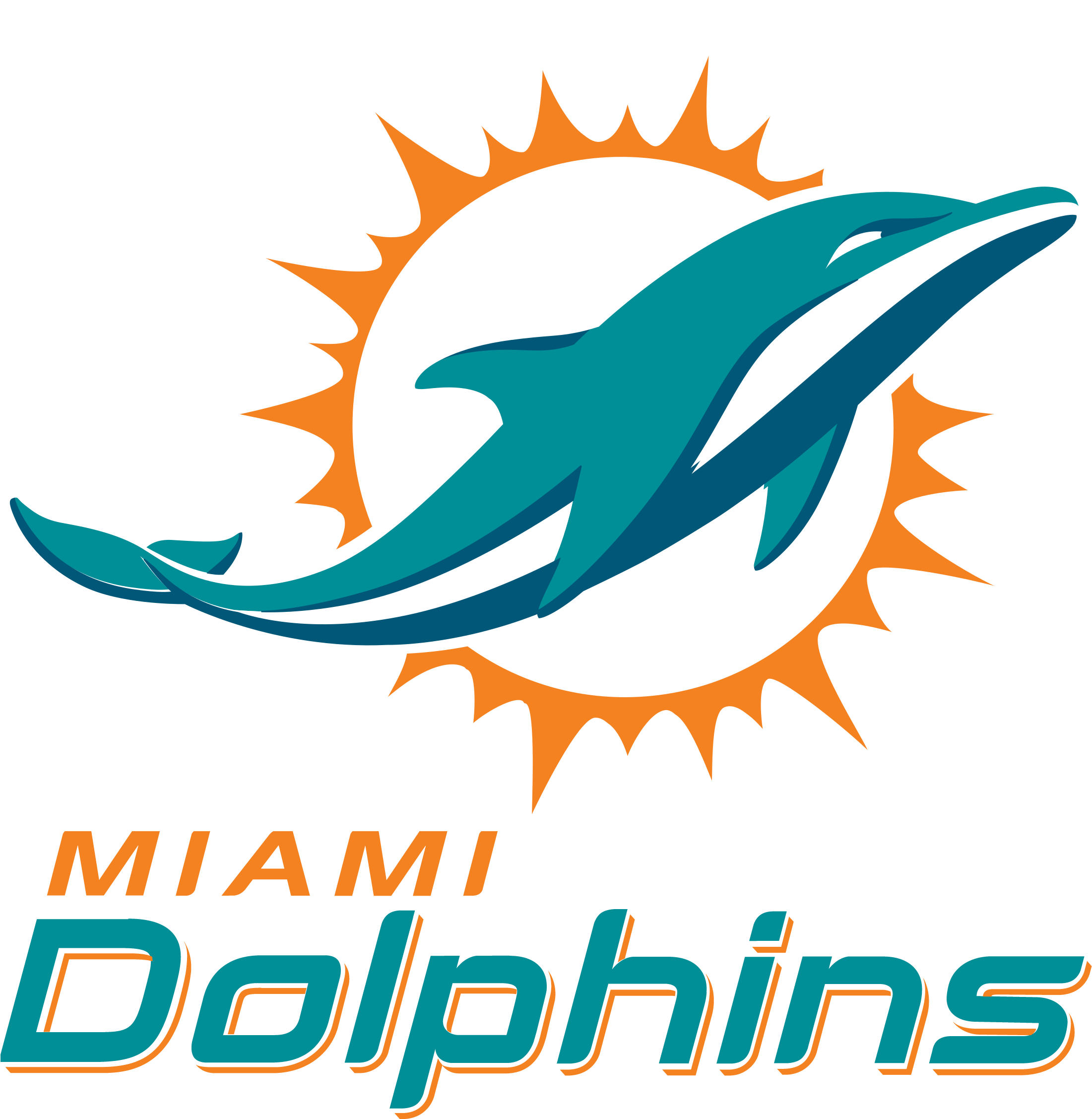 Miami Dolphins - Miami Dolphins Logo Png (2400x2600), Png Download