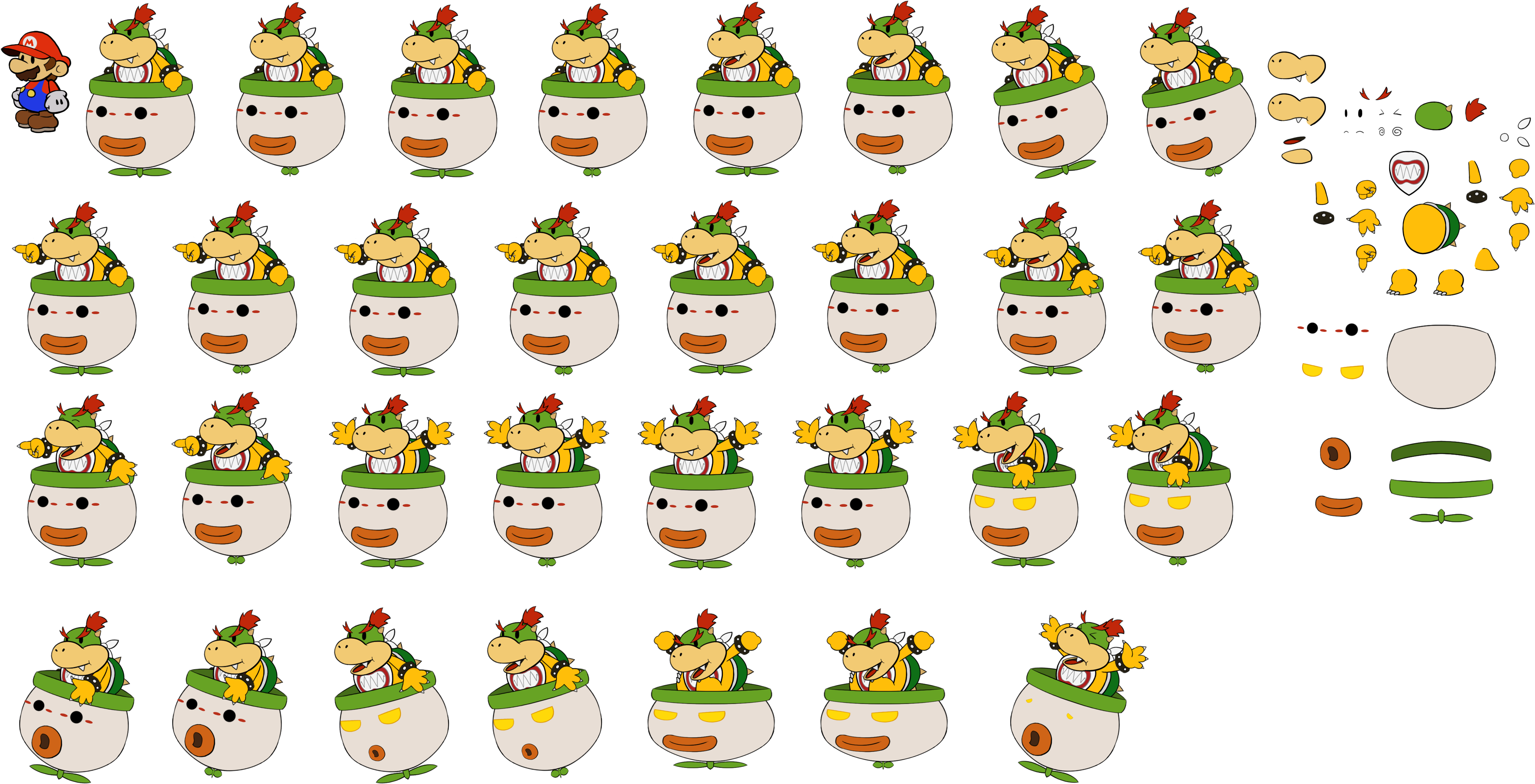 Click For Full Sized Image Bowser Jr - Bowser Jr Clown Car (4429x2312), Png Download