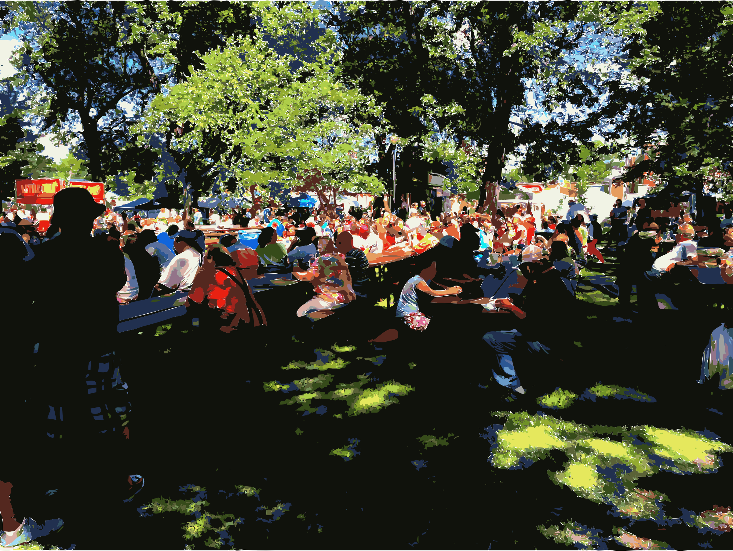 This Free Icons Png Design Of Farm People Town Party (2400x1804), Png Download