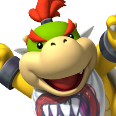 Bowser Jr - Super Mario Bad Guy Characters (400x400), Png Download