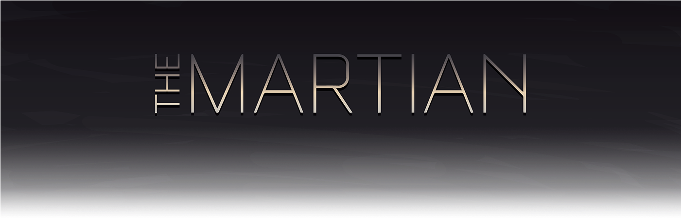 Another Movie Poster We Collaborated On - Martian Movie Font (1400x458), Png Download