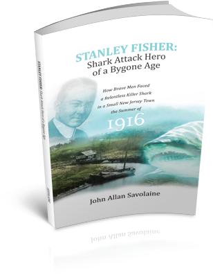 Shark Attack Hero Of A Bygone Age - Book Cover (380x426), Png Download