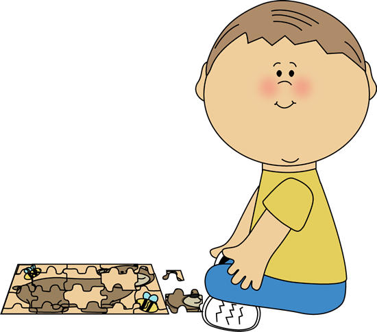 School Kids Clip Art - Clipart Kids Puzzle (550x484), Png Download