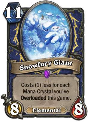 Mana Crystals - - Hearthstone Snowfury Giant (300x407), Png Download