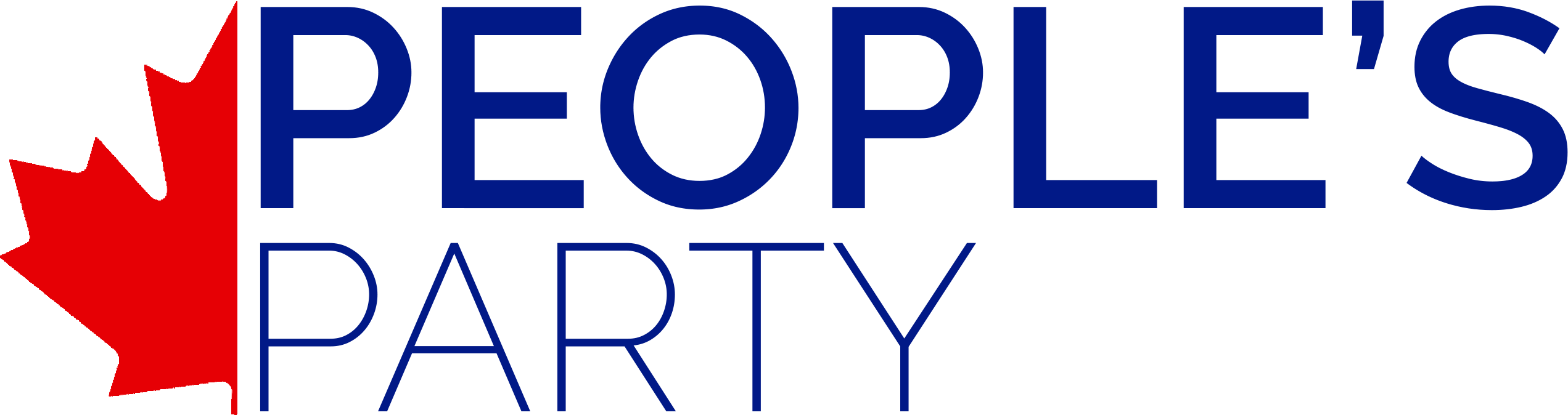 People's Party Of Canada - Peoples Party Of Canada (2543x674), Png Download