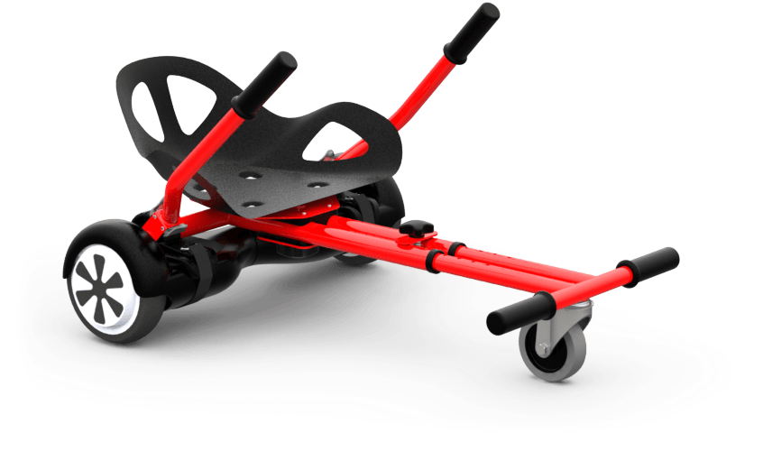 Kart Hoverboard Png (877x732), Png Download
