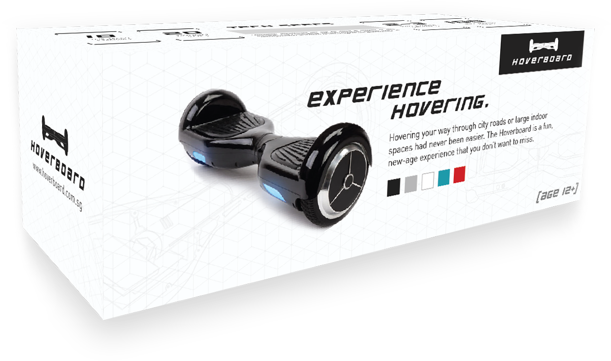 Hoverboard - Zwart (1316x797), Png Download