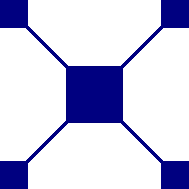 Blue, Pattern, Special, Patterns, Squares, Octagons - Tp-link Archer C5400 (640x640), Png Download