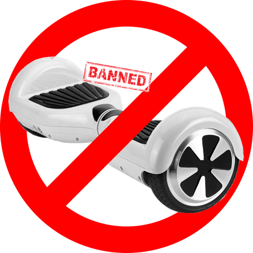 Banned Hoverboards - Skin Decal Wrap For Board Balance Scooter Wheels Black (500x500), Png Download