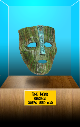 Original Screen Used Loki Mask From The Hit Jim Carrey - Jim Carrey Mask Screen Used (322x511), Png Download