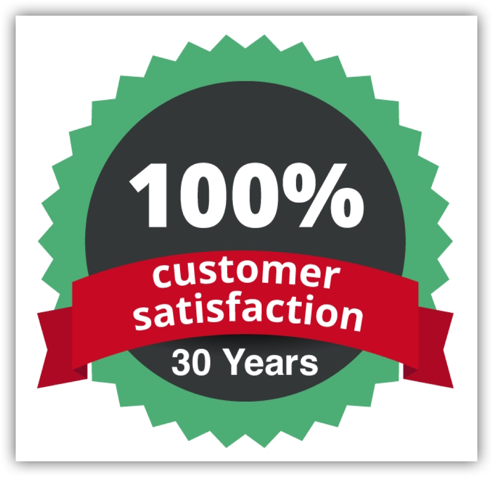 30yearsatisfaction - Lifetime Service (1008x975), Png Download