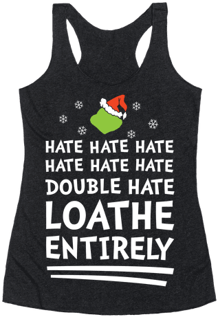 Loathe Entirely Racerback Tank Top - Slay Gay (484x484), Png Download