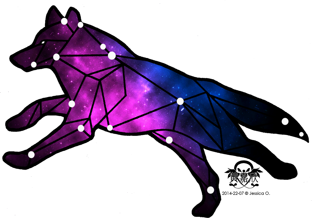 Banner Violet Alliance - Wolf Constellation Png (1350x950), Png Download