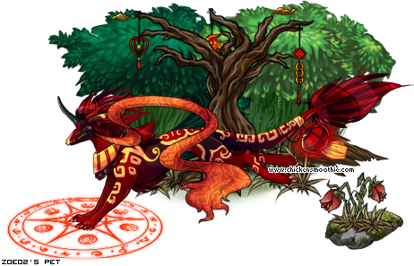 "japanese Dragon Forest - Illustration (462x297), Png Download