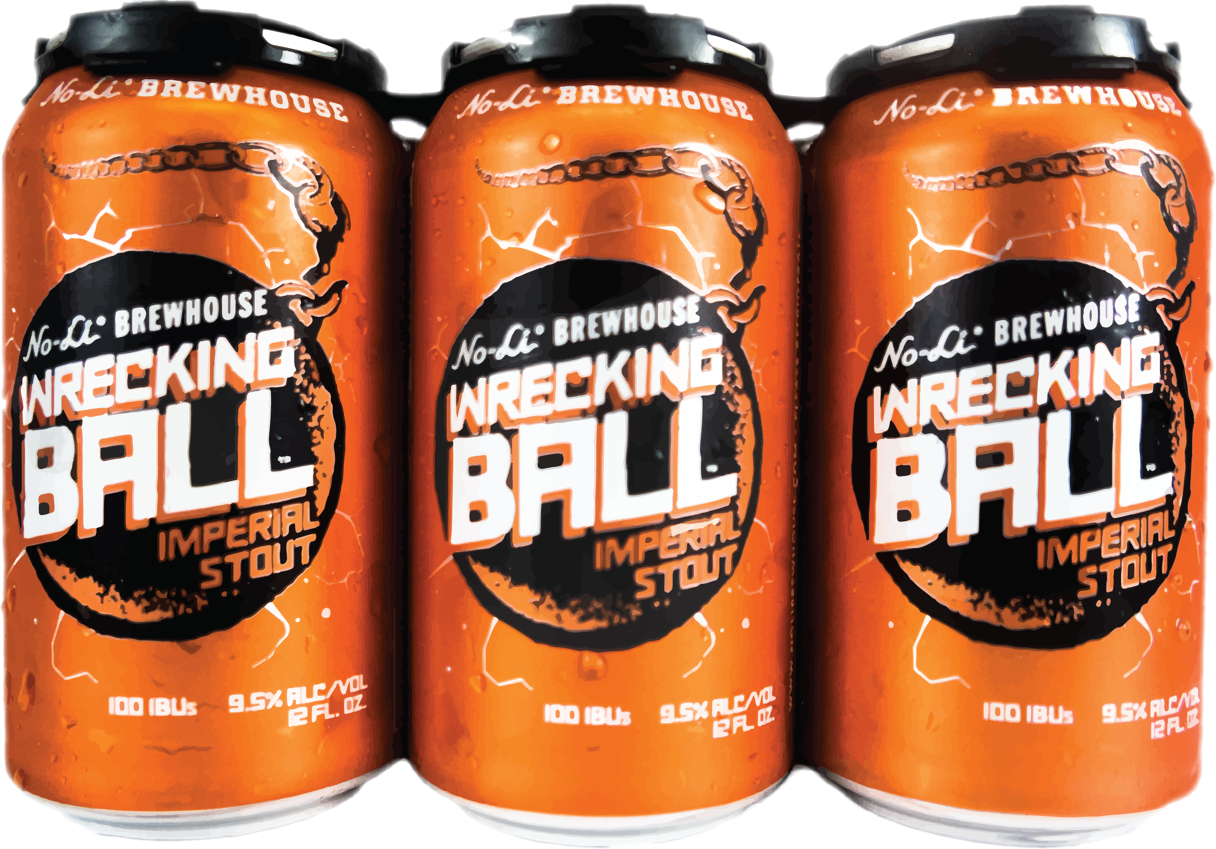 No-li Brewhouse Releases New Wrecking Ball Imperial - No Li Brewery Cans (2382x1662), Png Download