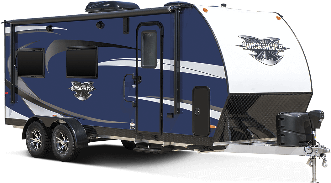 Livin' Lite Quicksilver Ultra Lightweight, All-aluminum - 2018 Livin Lite Quicksilver 7x20hj (1071x600), Png Download