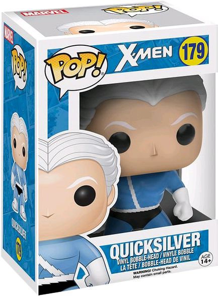 Quicksilver Pop Vinyl Figure - Quicksilver Marvel Pop (600x600), Png Download