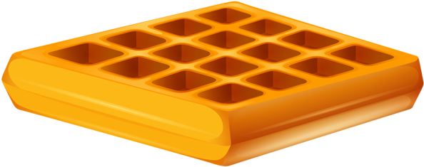 0, - Waffle Clipart Transparent Background (600x243), Png Download