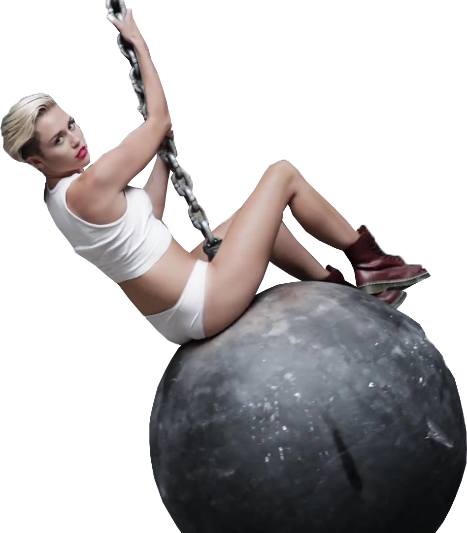 Estos Son Pngs De Miley Cyrus En Wreckingball - Miley Cyrus Ball Png (948x1080), Png Download