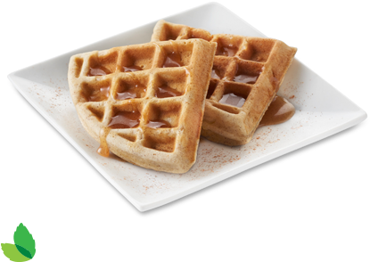 Apple Cinnamon Waffle With Truvía® Cane Sugar Blend - Belgian Waffle (460x553), Png Download