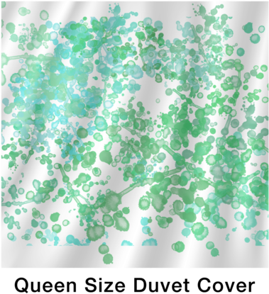 Watercolor Inspired Duvet Bed In A Bag Set Includes - Paw (480x480), Png Download