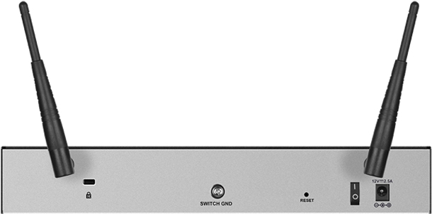 Dsr-500ac A1 Back - D-link Dsr-500ac Wireless Router (660x360), Png Download