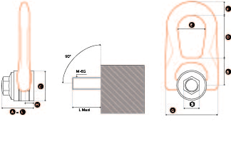 Lyftögla Fe Dsr Up - Technical Drawing (323x400), Png Download