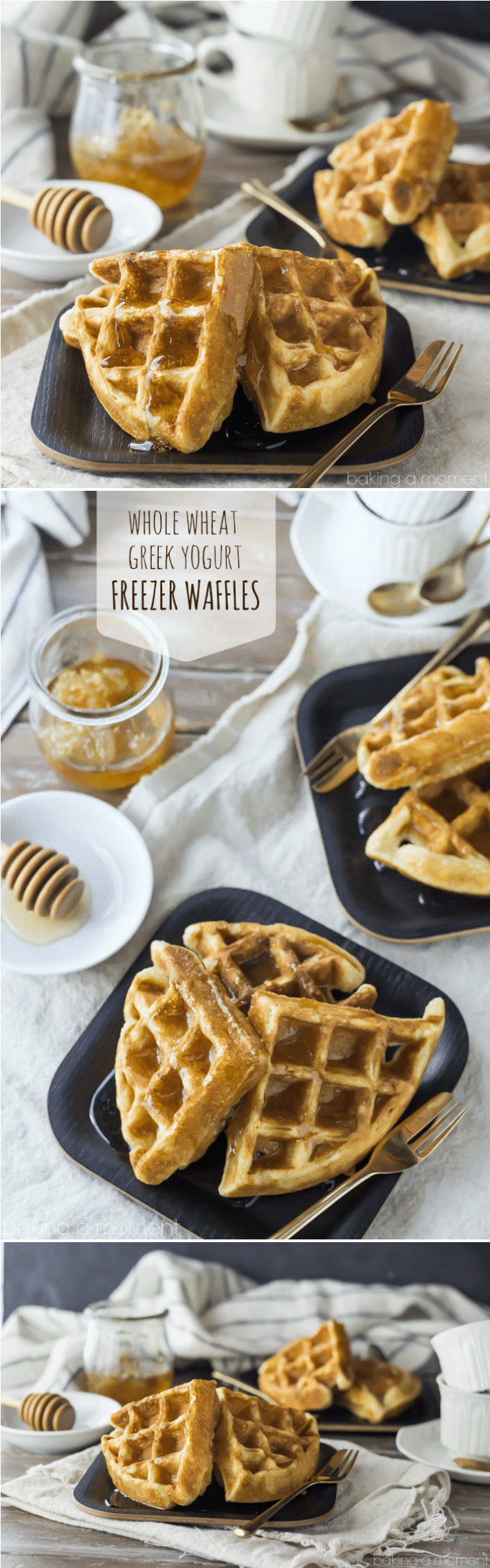 Greek Yogurt Freezer Waffles- Whip Up A Big Batch In - Waffle (720x2288), Png Download