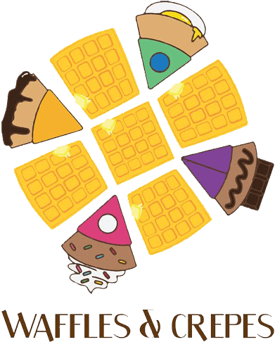 Waffles & Crepes - Crepes & Waffles Logos (400x485), Png Download