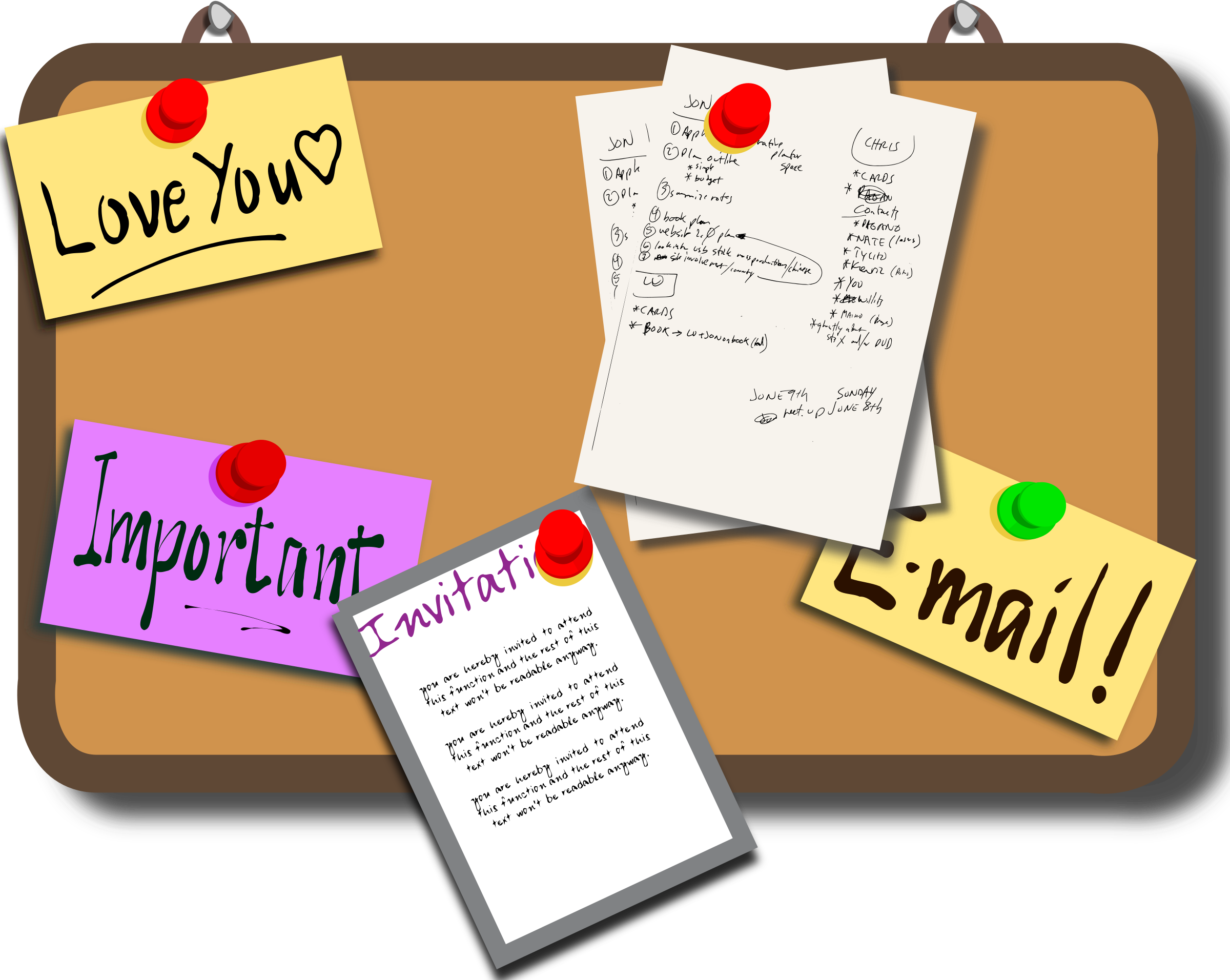 This Free Icons Png Design Of Bulletin Board (2400x1912), Png Download