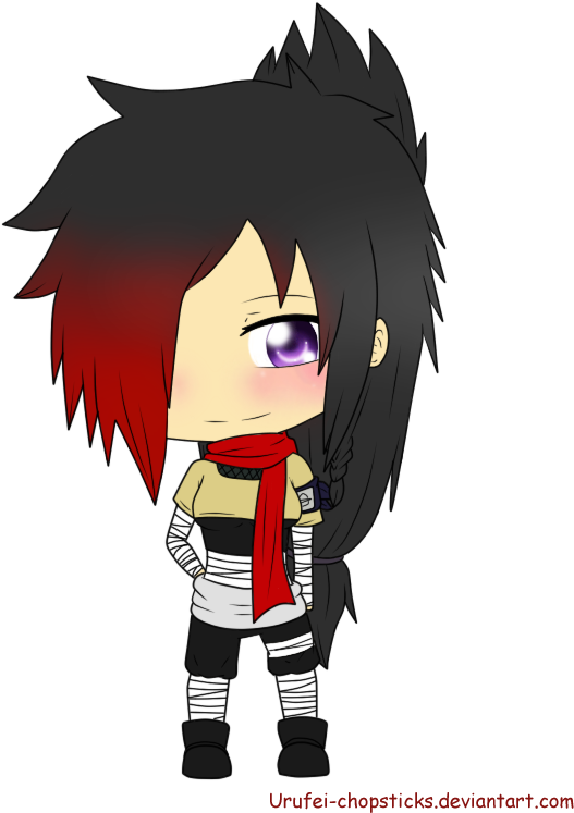 Akane Chibi By Urufei Chopsticks-d5sjflt - Cartoon (607x766), Png Download