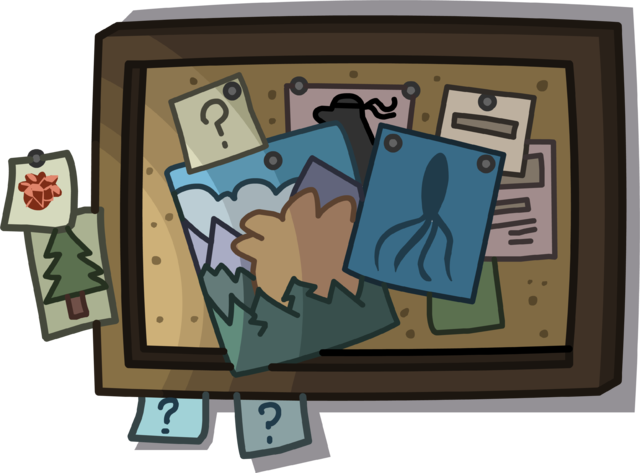 Lodge Attic Bulletin Board 2 - Portable Network Graphics (640x473), Png Download