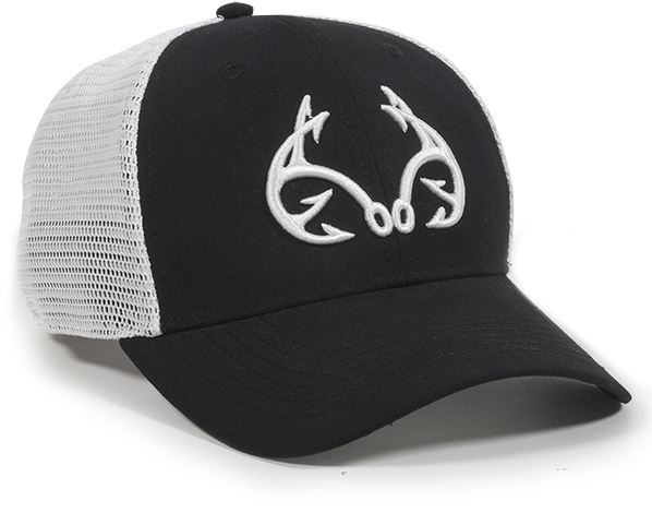 Oc Realtree Fishing Black And White Hat - Hat (600x600), Png Download