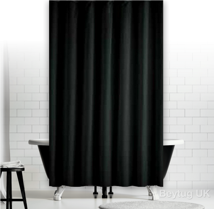 Download Black Shower Curtain Cool Style Fabric Plus A Shower