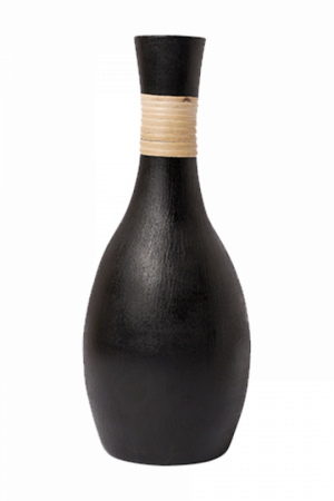 Vases Desi Karigar Beautiful Wooden Antique Hand Carved - Vase (300x450), Png Download