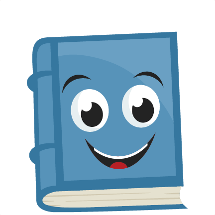 Happy Book Svg Scrapbook Cut File Cute Clipart Files - Cute Book Clipart Png (432x432), Png Download
