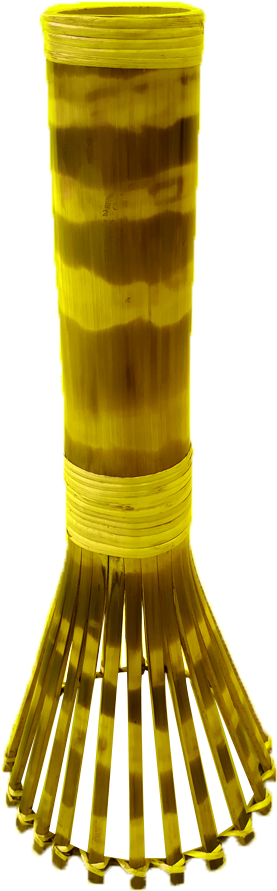 Standing Brown And Yellow Flower Vase - Yellow (1000x1000), Png Download