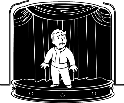 Icon Curtain Call - Fallout (539x425), Png Download