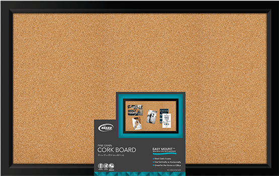 Home/cork/non-magnetic - Board Dudes Wood Framed Cork Board - Quantity (600x600), Png Download