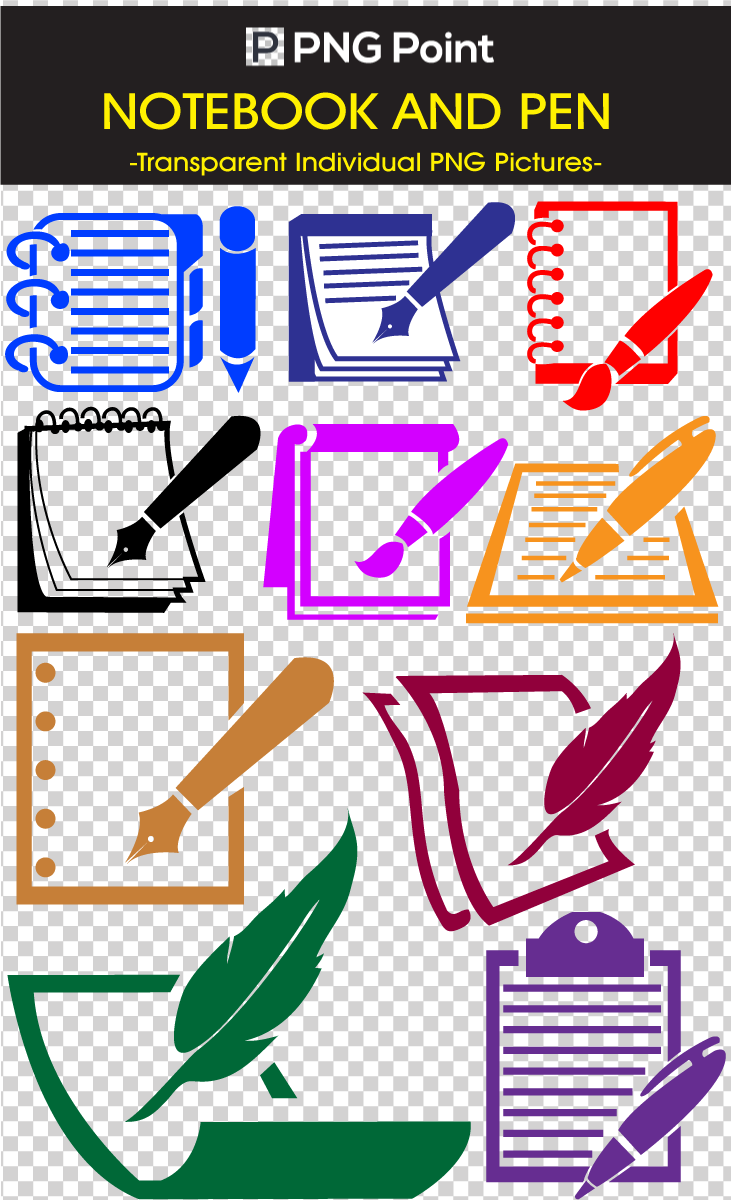 Silhouette Images, Icons And Clip Arts Of Note Book (731x1200), Png Download