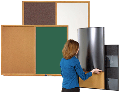 Cork Combination Boards - Bulletin Board (400x300), Png Download