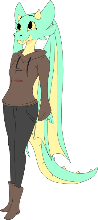A Quick Doodle Of @kiwi-hermit 's Character As A Break - Illustration (317x750), Png Download